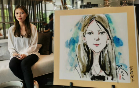 金輝·優(yōu)步悅山肖像手繪活動